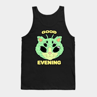 Trippy Alien Cat Tank Top